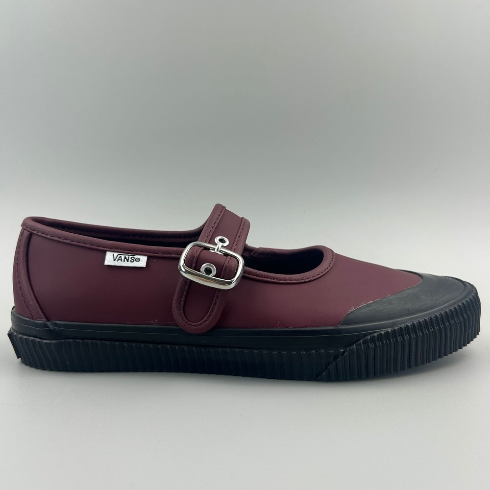 Vans Premium Mary Jane 93 Women Size 8 Royale Burgundy Buckle Shoes NEW - Picture 2 of 6